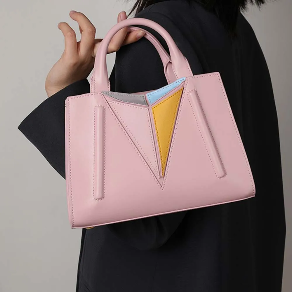 

Leather Handbag Large Capacity Women's Summer 2021 New Fashion Messenger Bag Shoulder Niche Suitable For Female Wallets 31566