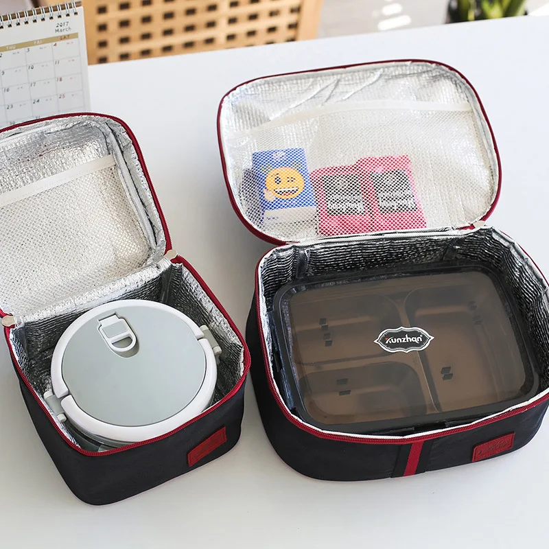 Новый тип термосумки оксфордская ткань алюминиевая пленка для ланча бэнто-сумка