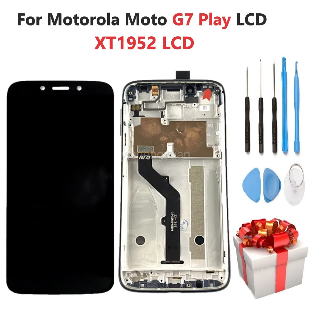 ЖК дисплей для Motorola Moto G7 Play оригинальный сенсорный экран с дигитайзером в сборе