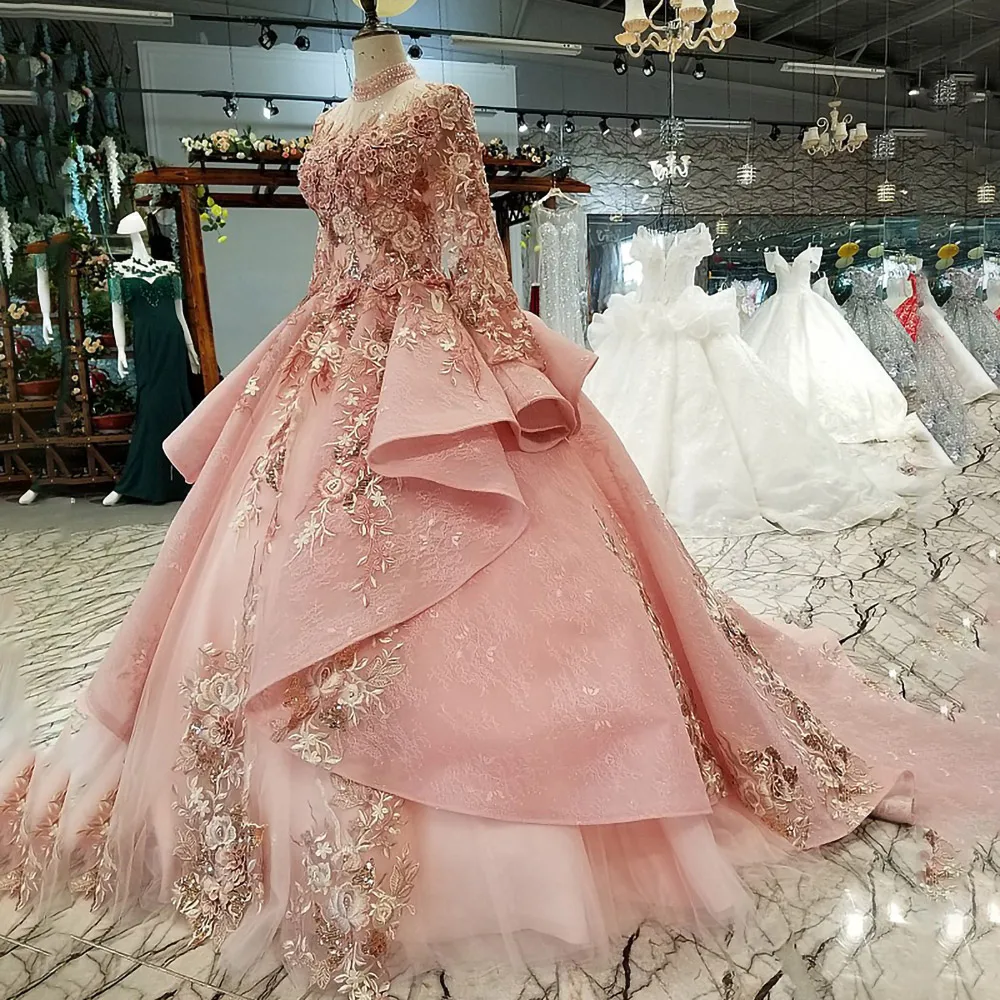 

AIJINGYU Wedding Dress Rose Lace Up Queen Sexy Sundress Simple Wear For Bride Bridal Gowns