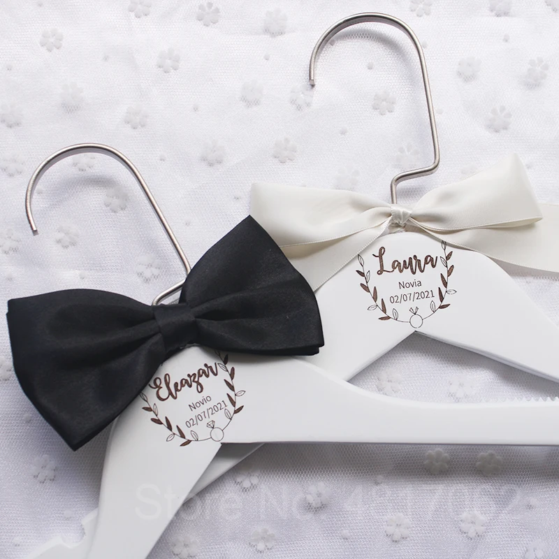 Фото Индивидуальные вешалки белая вешалка для невесты подружки свадебный подарок