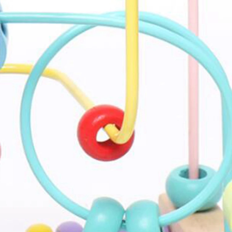 

Wooden Three-Line Bead-Stringing Toy Beaded Bracelet Children Wooden Toy