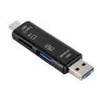 5 в 1 USB 3.0 Type C  USB  Micro USB SD TF устройство для чтения карт памяти OTG адаптер Коннектор высокоскоростной считыватель карт памяти