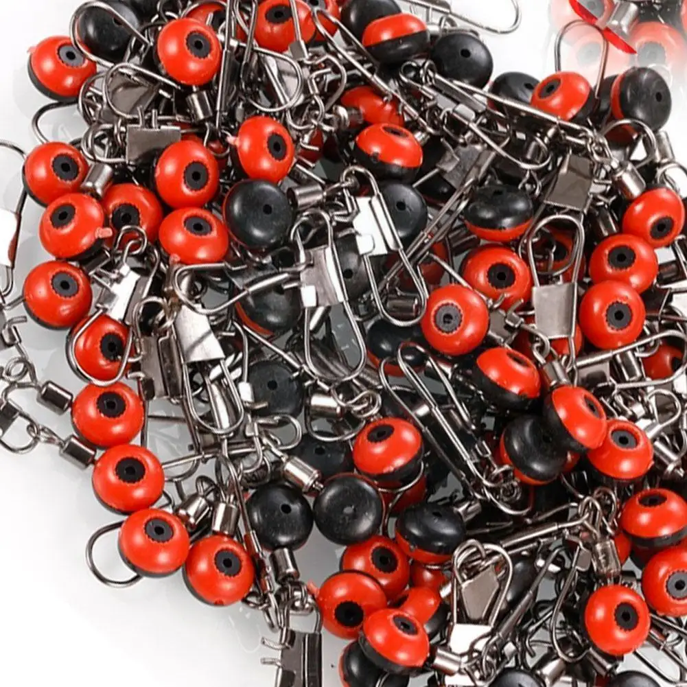 

Fishing Float 50pcs Bobber Space Beans Swivel Connectors Fishing Sea Plastic Tools Metal I2b3