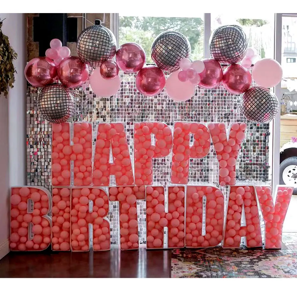 

Наполнительная коробка с цифрами и воздушными шарами, рамка с алфавитом, украшение для вечеринки, детский праздник, декор на годовщину, день...