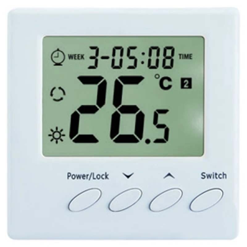 

C01.H3 16A Electric Heating Thermostat Electric Heating Temperature Controller Programmable Room Wall Mounted