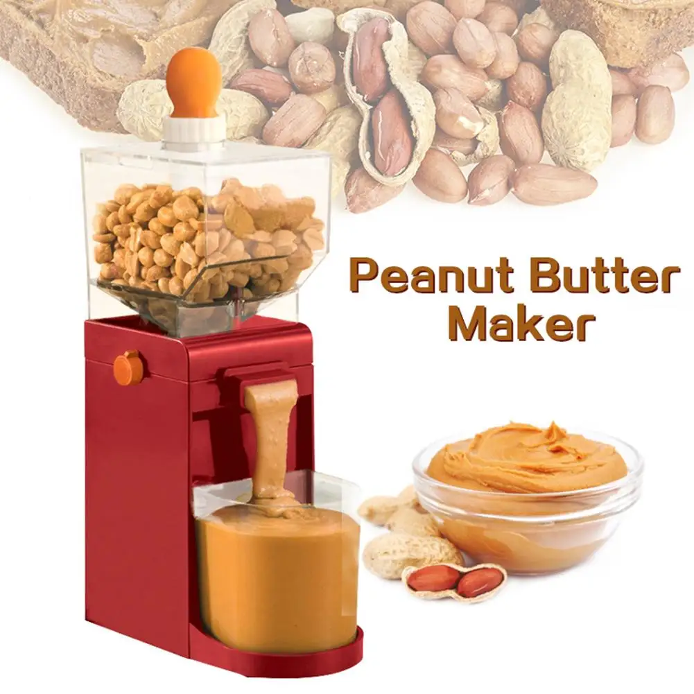 

Mini Peanut Grinder Peanut Cashews Hazelnuts nuts sunflower seeds Electric Grinder self-making peanut butte Household Grain Mill