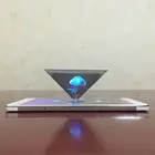 Прямая поставка, 3D Голограмма, пирамида, дисплей, проектор, видео стенд, универсальная для смартфона, 3d голографическая проекция DIY