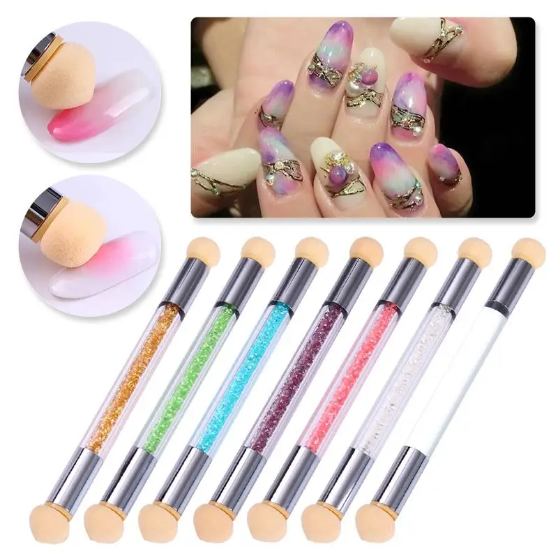 PICT YOU Nail Brush Set Gradient Sponges Art Brushes Pen Acrylic Gel Glitter Powder Picking Design for Dotting Tools | Красота и