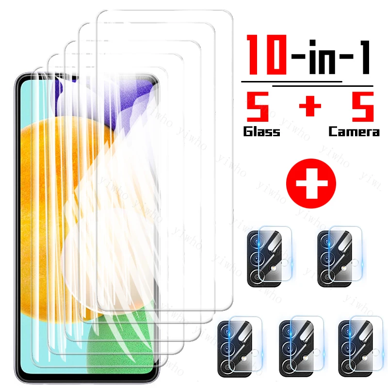 Tempered Glass for Samsung Galaxy A52 A22 5G A12 A42 A72 A82 Screen Protector Lens Film for Samsung A12 Clear Protective Glass