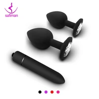 beginner wearable anal plug bullet vibrator butt plugs for women men soft silicone dildos sex shop toys for couples adults anal