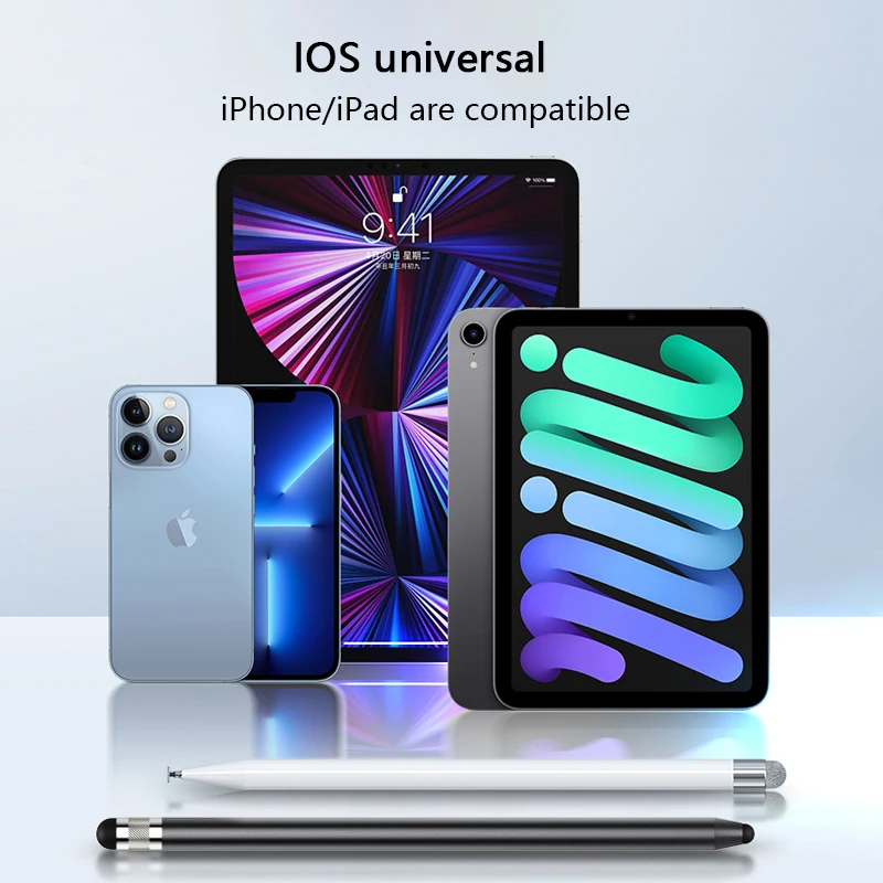 Универсальный стилус 2 в 1 для сенсорного экрана планшета телефона емкостная