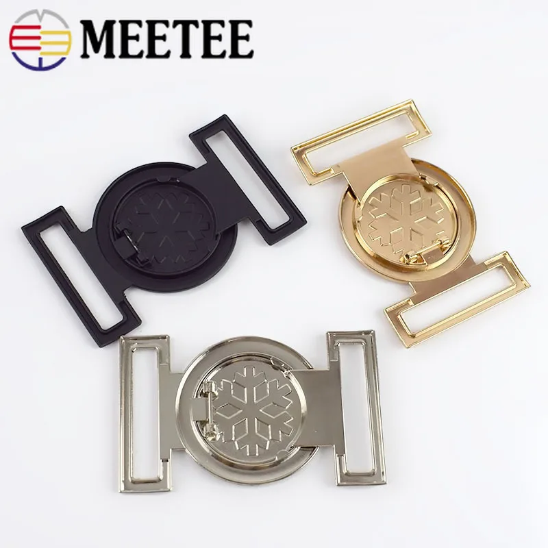 2/4 шт. Meetee 40 мм женские металлические пряжки для ремня декоративная фурнитура