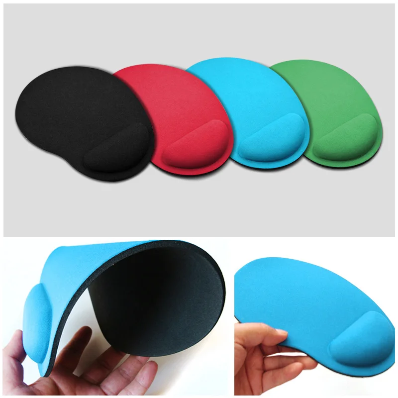 

ANKNDO Mouse Pad Solid Color Eva Wristband Desk Mice Mat With Wrist Protect Mouse For Computer PC Laptop Comfortable Mousepad
