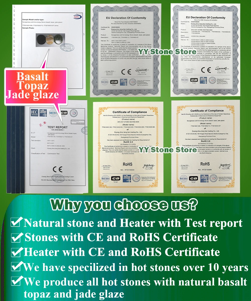 Tontin 23 шт./компл. мощный массажный камень набор горячий с 220 В нагреватель коробка