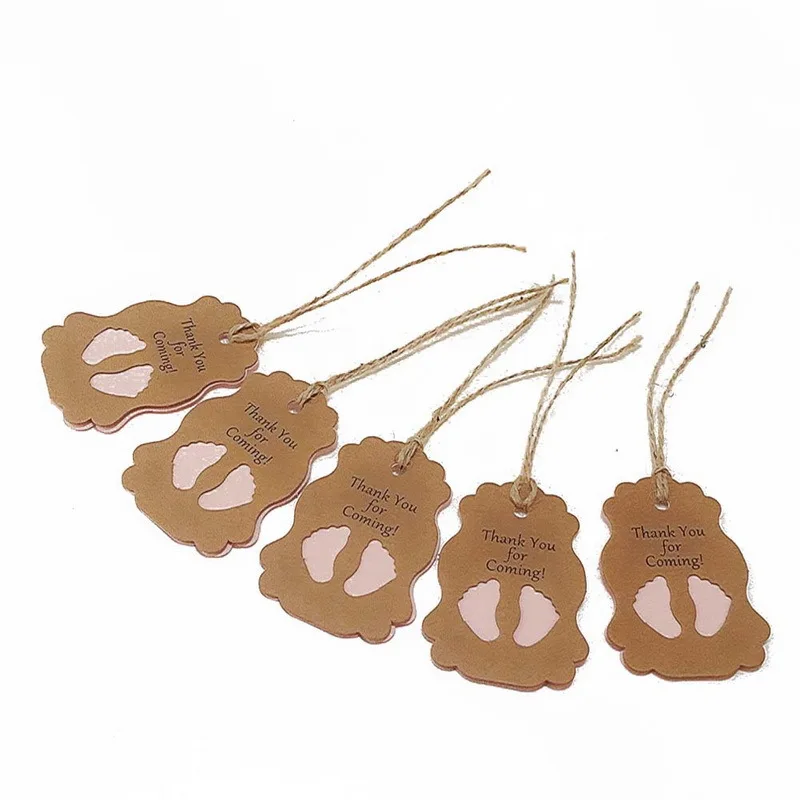 50 шт мини-массажер ванна крафт Бумага бирка душа ребенка Дети День рождения