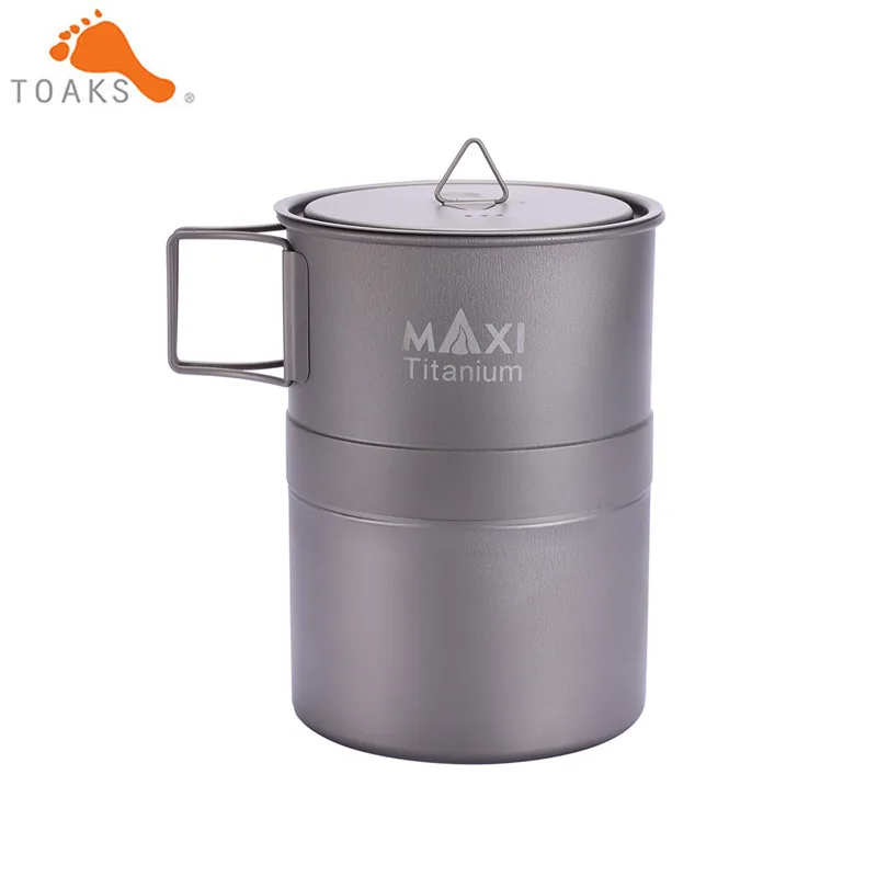 TOAKS MAXI titanium Moka плита эспрессо кофейник Сверхлегкий Открытый Удобный мокко горшок