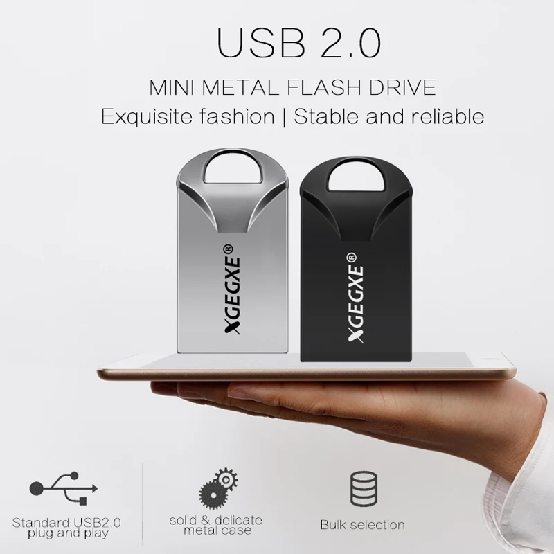 USB флеш накопитель 4 ГБ 8 16 32 64 128 мини флешка металлическая для смартфона Android|USB
