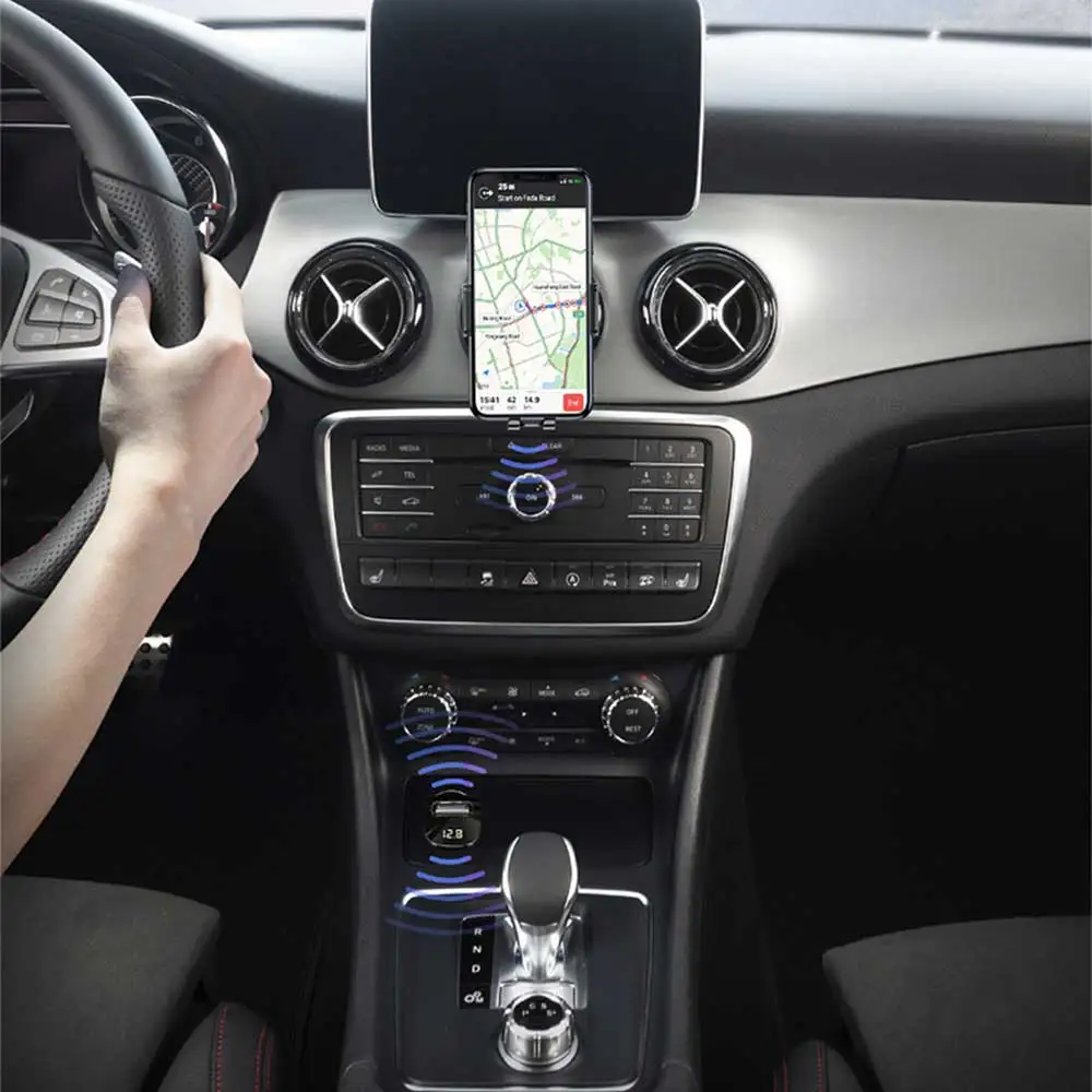 FM трансмиттер автомобильный с Bluetooth 5 0 2 USB порта|Автомобильный комплект Bluetooth| |