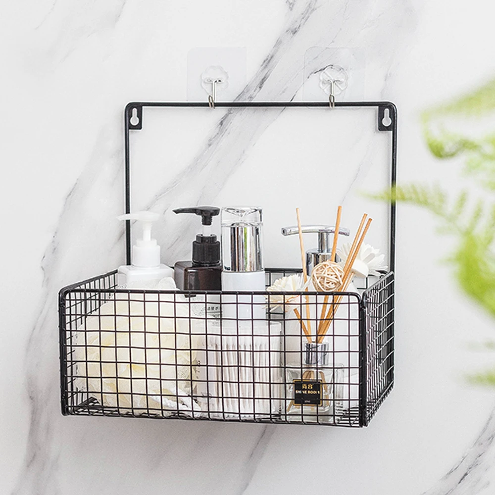 Железная настенная вешалка для хранения кухни дома книг организации сетка