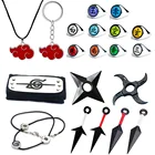 Кольца Наруто кунаи, ободок, ожерелье, Shuriken Cosplay, аниме фигурка Акацуки, Итачи, детская игрушка, рождественский подарок