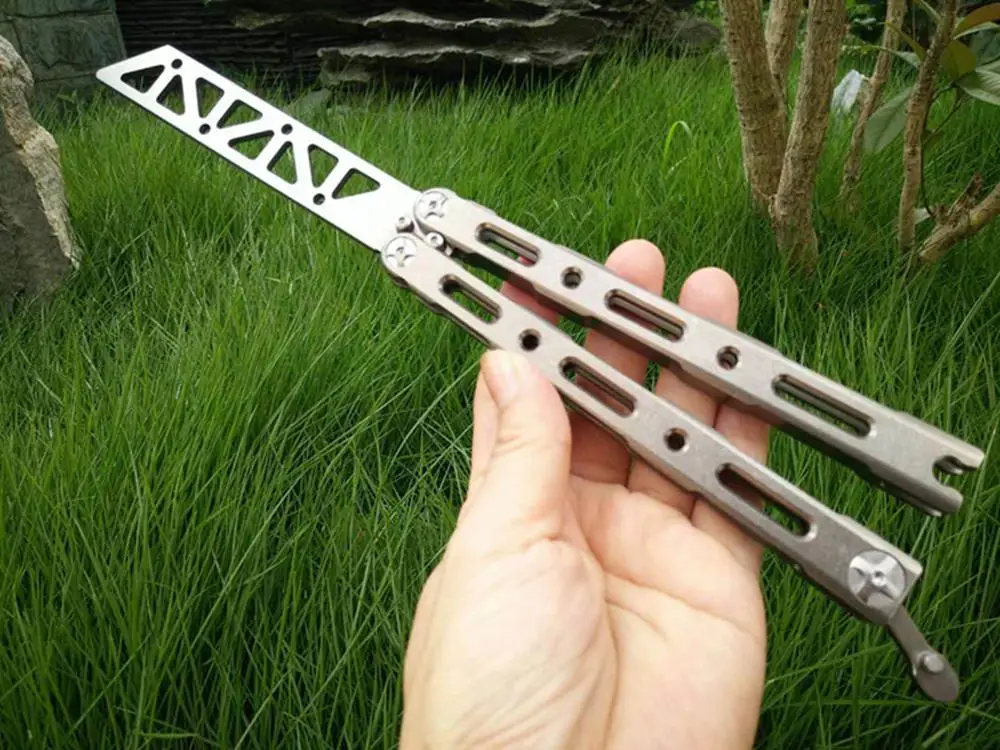 BM87 бабочка практический нож титановый сплав ручка втулка болт метательный