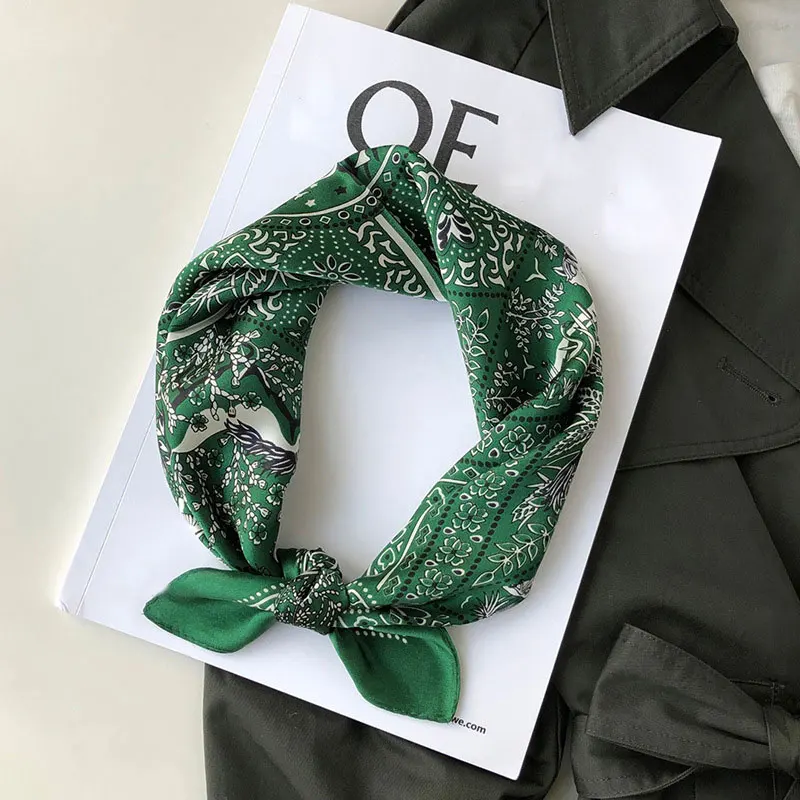 2020 Новый брендовый зимний шарф 100% шелковые шарфы Маленькая женская Пашмина 53*53 см