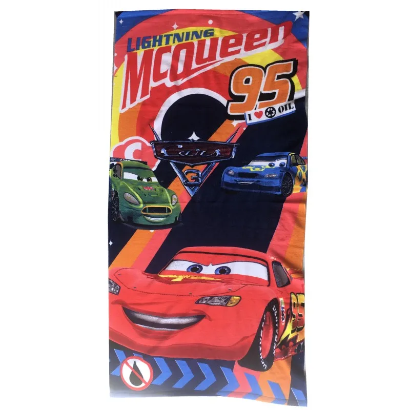 Disney Mc queen Cars, домашние банные и пляжные полотенца, одеяло для мальчиков и девочек, одежда для плавания, мочалка, полиэстер, 70x140 см