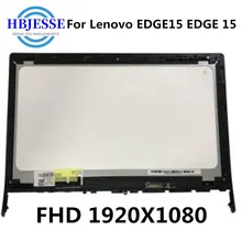 15.6 inch FHD 1920X1080 LCD Display Touch Screen Digitizer assemble + frame bezel for Lenovo EDGE 15 EDGE15 80K9 EDGE 15 80H1