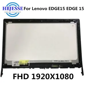 15 6 inch fhd 1920x1080 lcd display touch screen digitizer assemble frame bezel for lenovo edge 15 edge15 80k9 edge 15 80h1 free global shipping