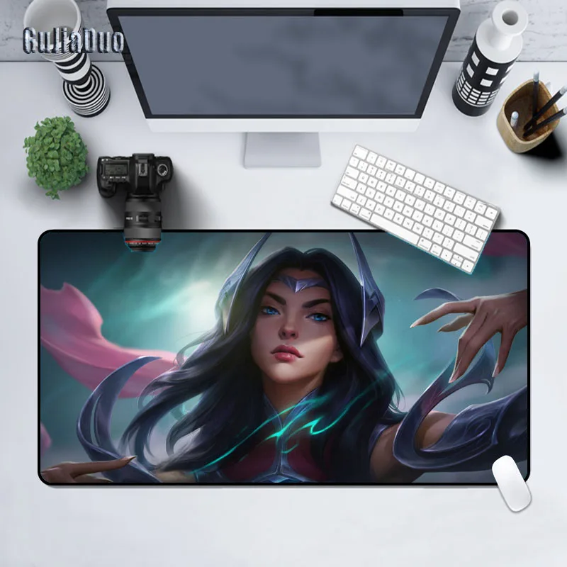 League of Legends Irelia Mouse Pad Gamer Large Pc Notebook Keyboard Non-slip Desk Mat Gaming Room Accessories Anime Mousepad Rug