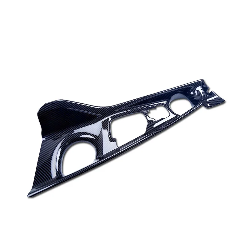 Carbon fiber ABS Для Toyota C-HR CHR- углеродное волокно ABS Матовый коробка переключения передач Панель крышка отделка автомобиля Стайлинг Аксессуары - Название цвета: Carbon fiber ABS