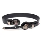 Ремень кожаный мужскойженский, аксессуар для косплея в средневековом стиле рыцаря викингов, с ремешком-пряжкой, в средневековом стиле