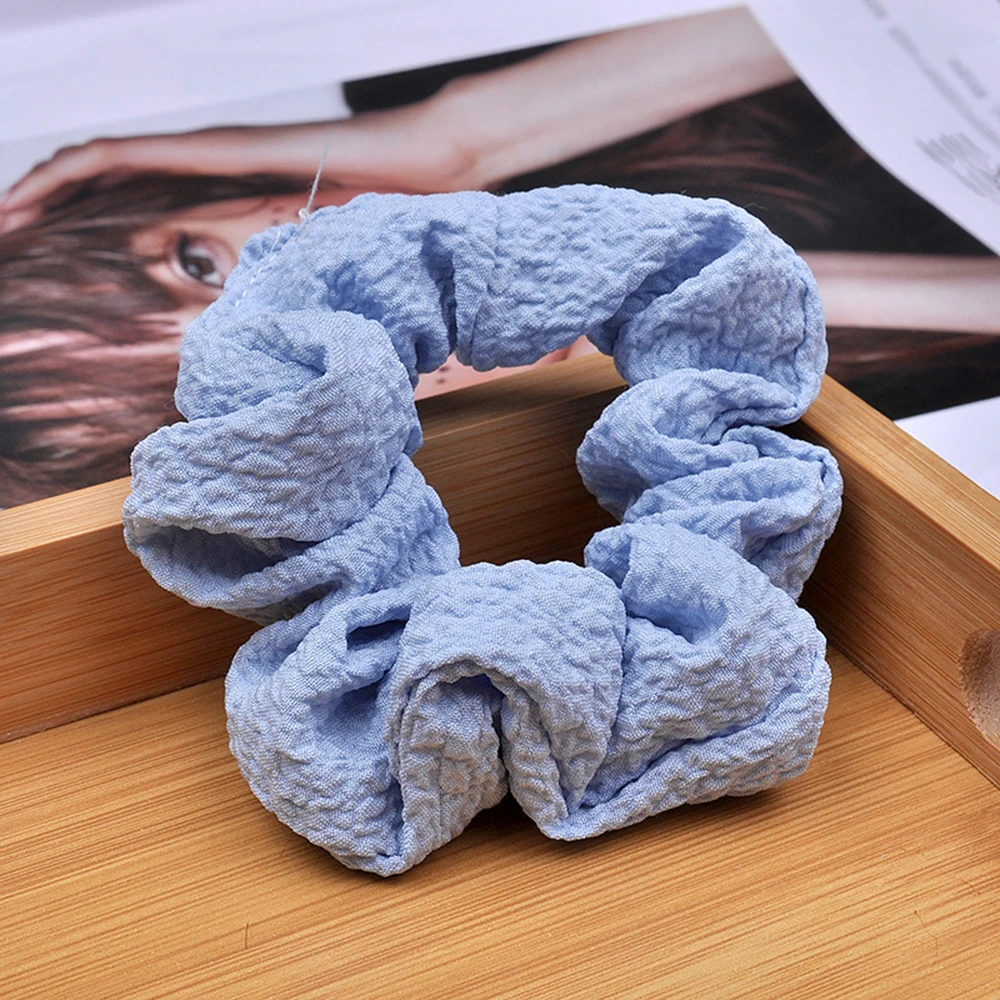 

Women Elastic Scrunchies Korean Girl Hair Band Ponytail Large Ring Intestine Circle Cute Rope Sweet Headwear Hair Accessories