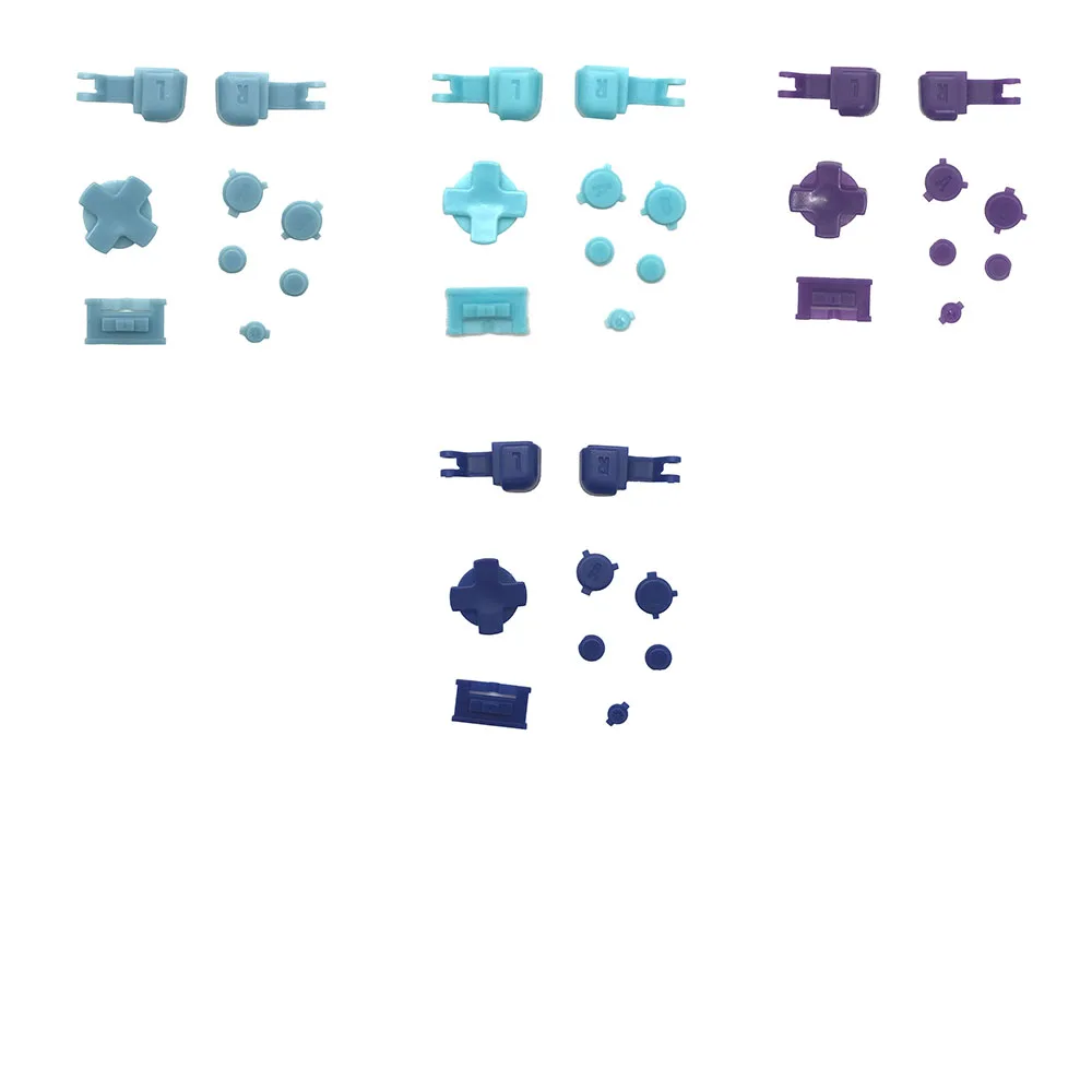 Набор кнопок для клавиатуры Gameboy Advance SP R L A B D-Pad 14 цветов с кнопками включения и