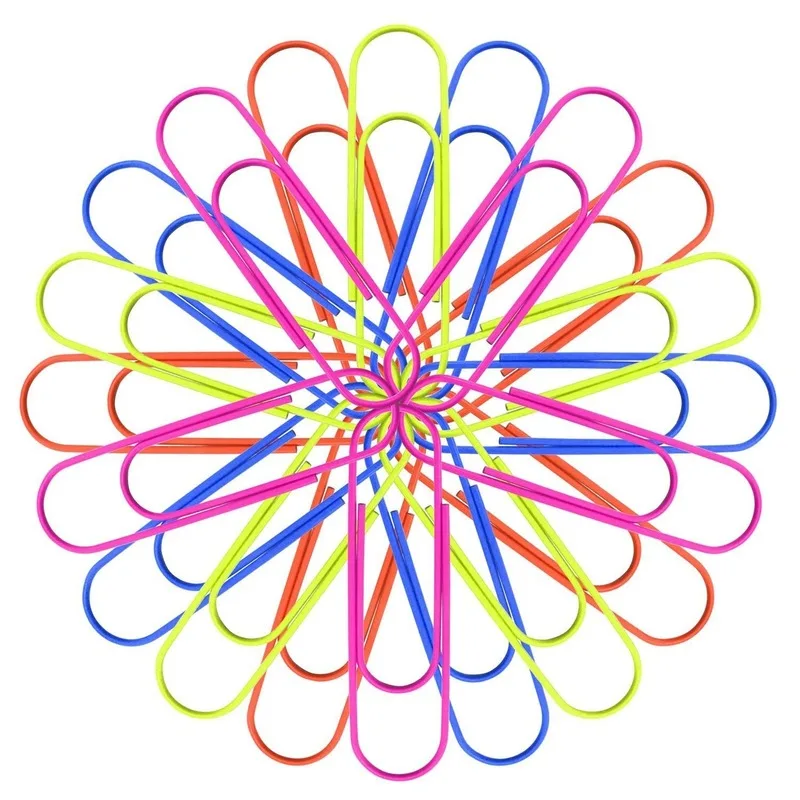 50 шт 28 мм цветные бумажные зажимы для офиса качественные с набором бумажных