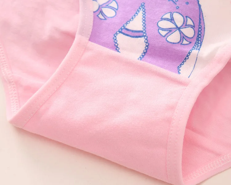 4pcs/set New Cotton Boxer Briefs princess Girls Underwear Children Kids Baby cartoon Panties Underpants 2-12year child