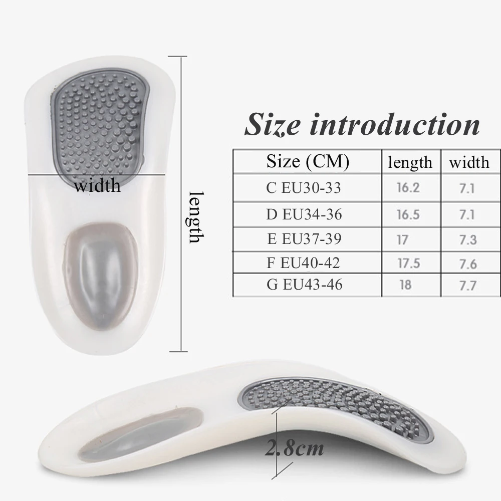 WINRUOCEN 1 Pair High Quality Orthopedic Insole Children's adult Flat Foot Insoles