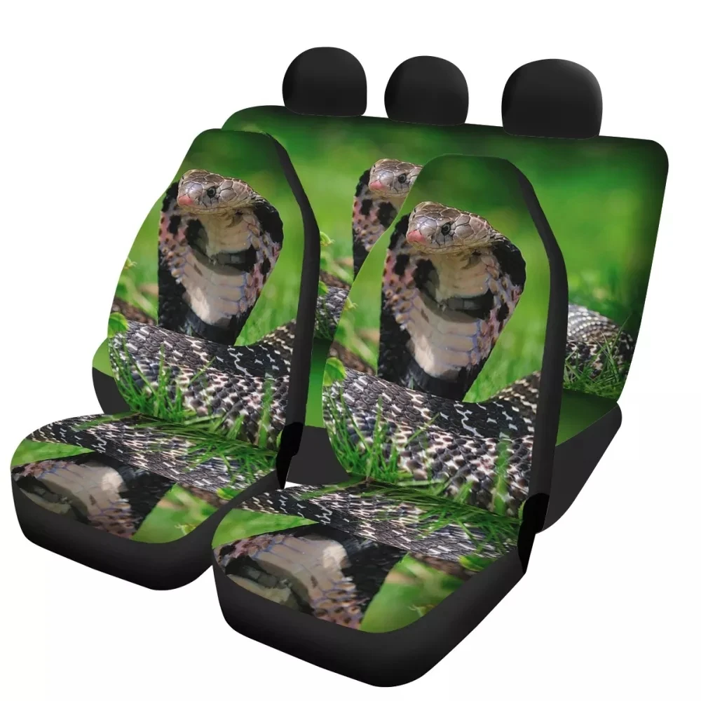 

PinUp Angel Snake Pattern Stylish Vehicle Seat Covers for Women Men Durable Car Interior Seat Cushion Comfy Auto Accessories