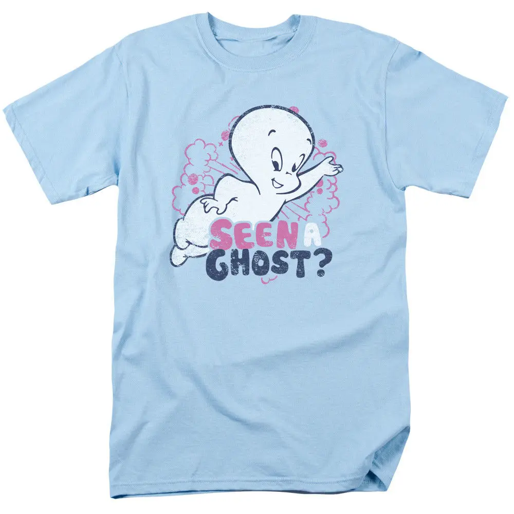 Casper The Friendly Ghost Seen A Лицензированная футболка для взрослых мультяшная Футболка