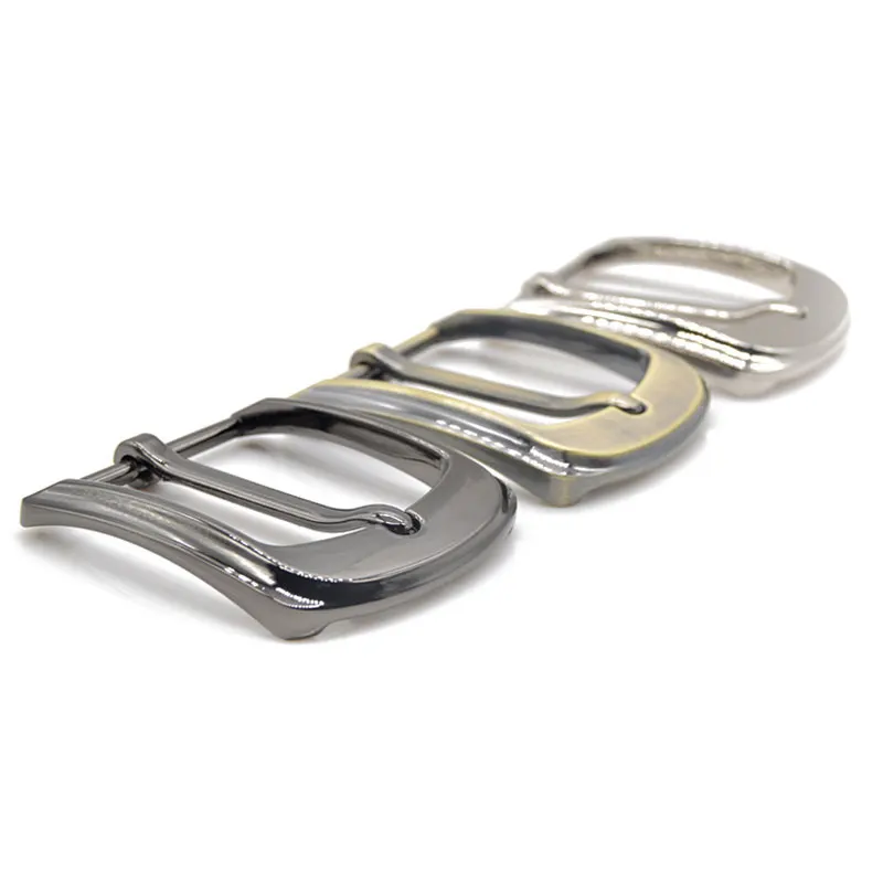

40mm Metal Plating Belt Buckle Men End Bar Heel Bar Single Pin Belt Half Buckle Leather Craft Belt Strap for 40mm Belt
