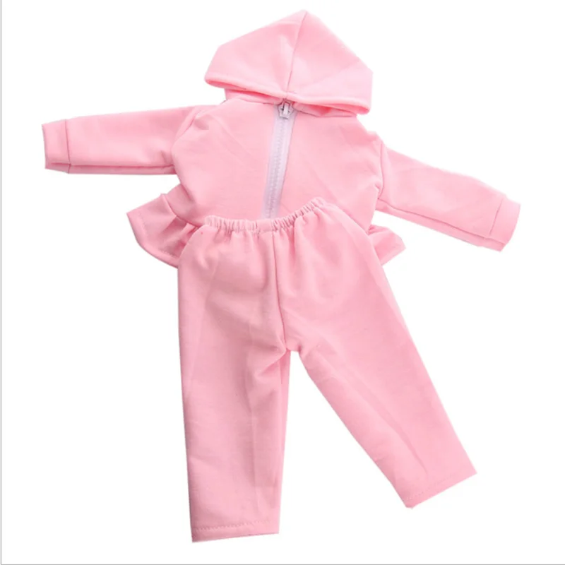 Born New Baby Fit 18 дюймов 43 см Кукла Одежда кукла красный синий розовый плюш 2 шт.