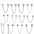 Новые сверкающие звезды и луна безопасносные браслеты бусины-Подвески подходят к оригиналу Pandora, серебро 925 браслеты с подвесками сделай сам, ювелирное изделие для женщин