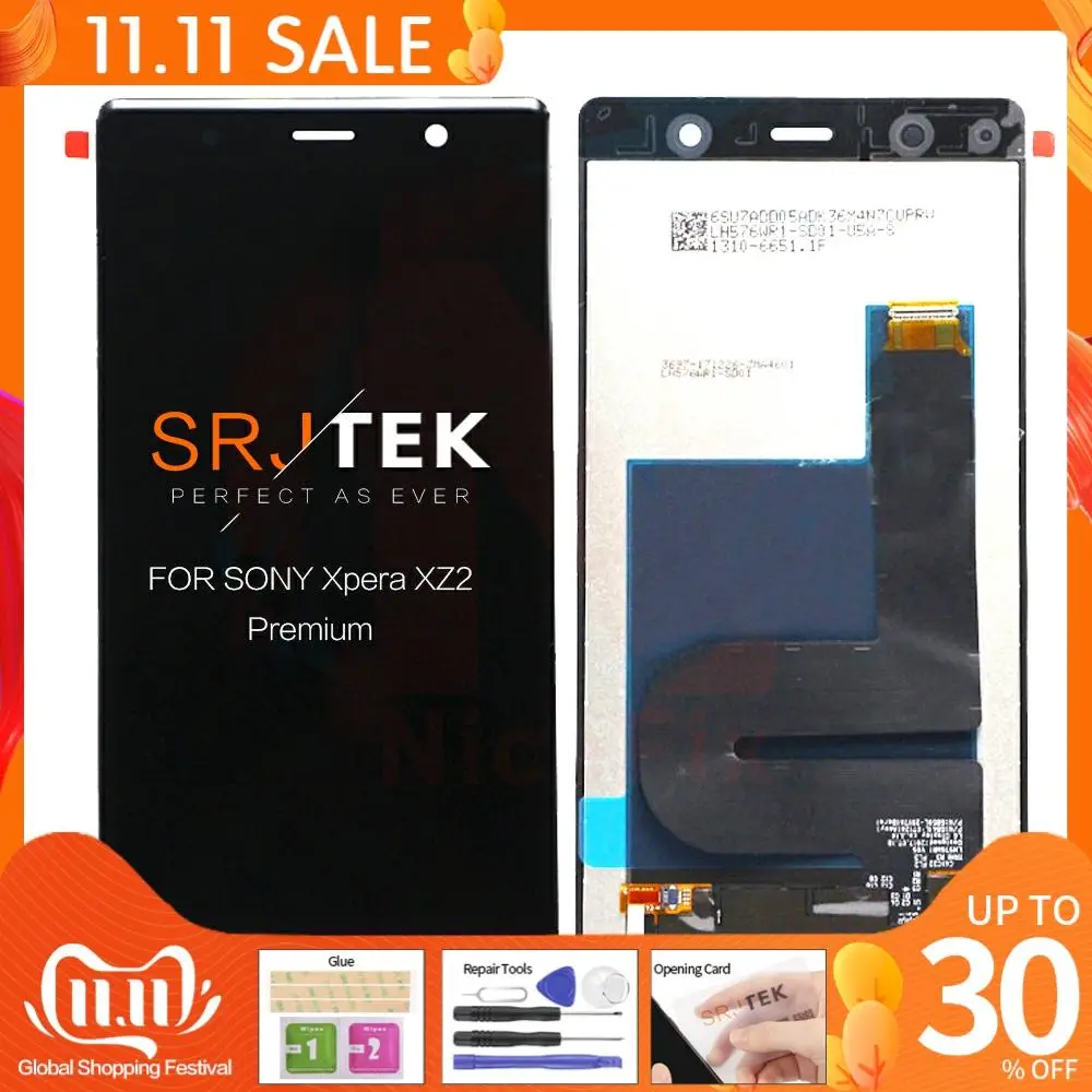 

5.8" Original IPS Display for Sony Xperia XZ2 Premium LCD Touch Screen for Sony Xperia XZ2 Premium Dual H8166 Display Digiziter