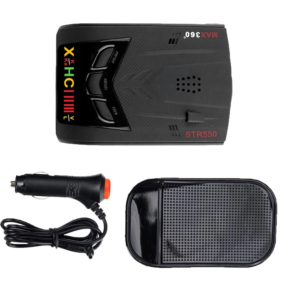 DC12V автомобильный скоростной Радарный Детектор 360 градусов значок дисплей