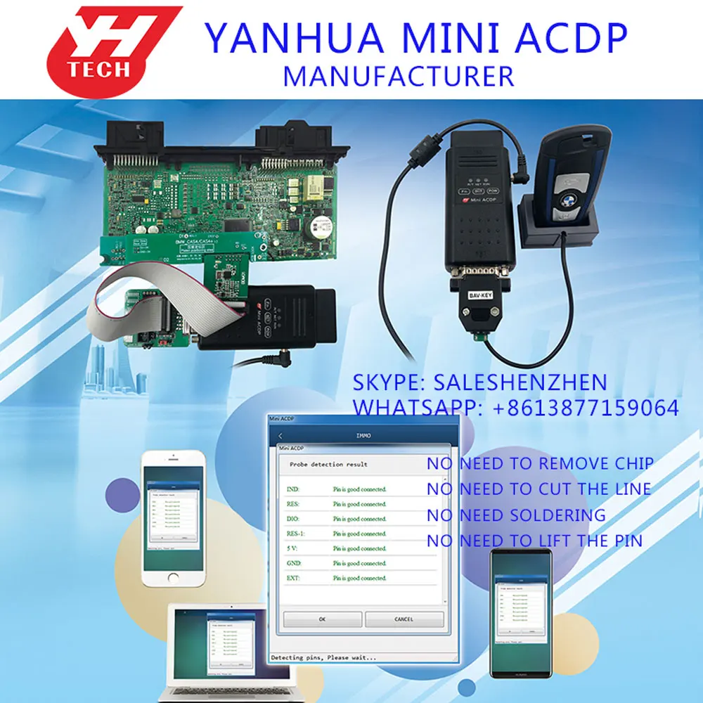 Программатор ключей CAS! Yanhua Factory Mini ACDP модуль 1 для BMW CAS1/CAS2/CA3/CA3 +/CAS4/CAS4 + КЛЮЧЕВАЯ