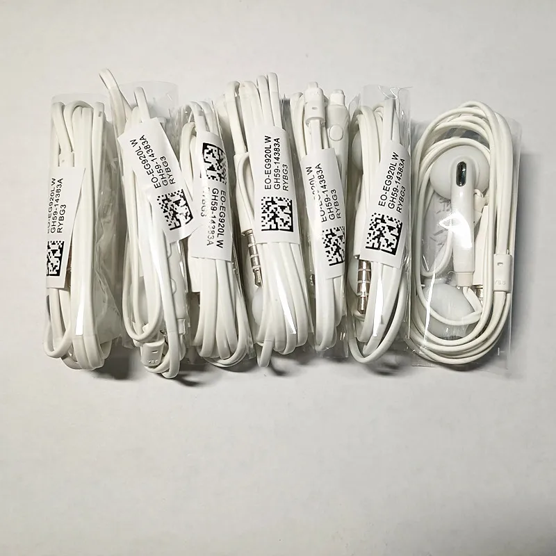

50PCS Sport Earphone 3.5mm Jack Music Earphone Earbud With Built-in Microphone Hands Free For Samsung Galaxy S6 s7 s8