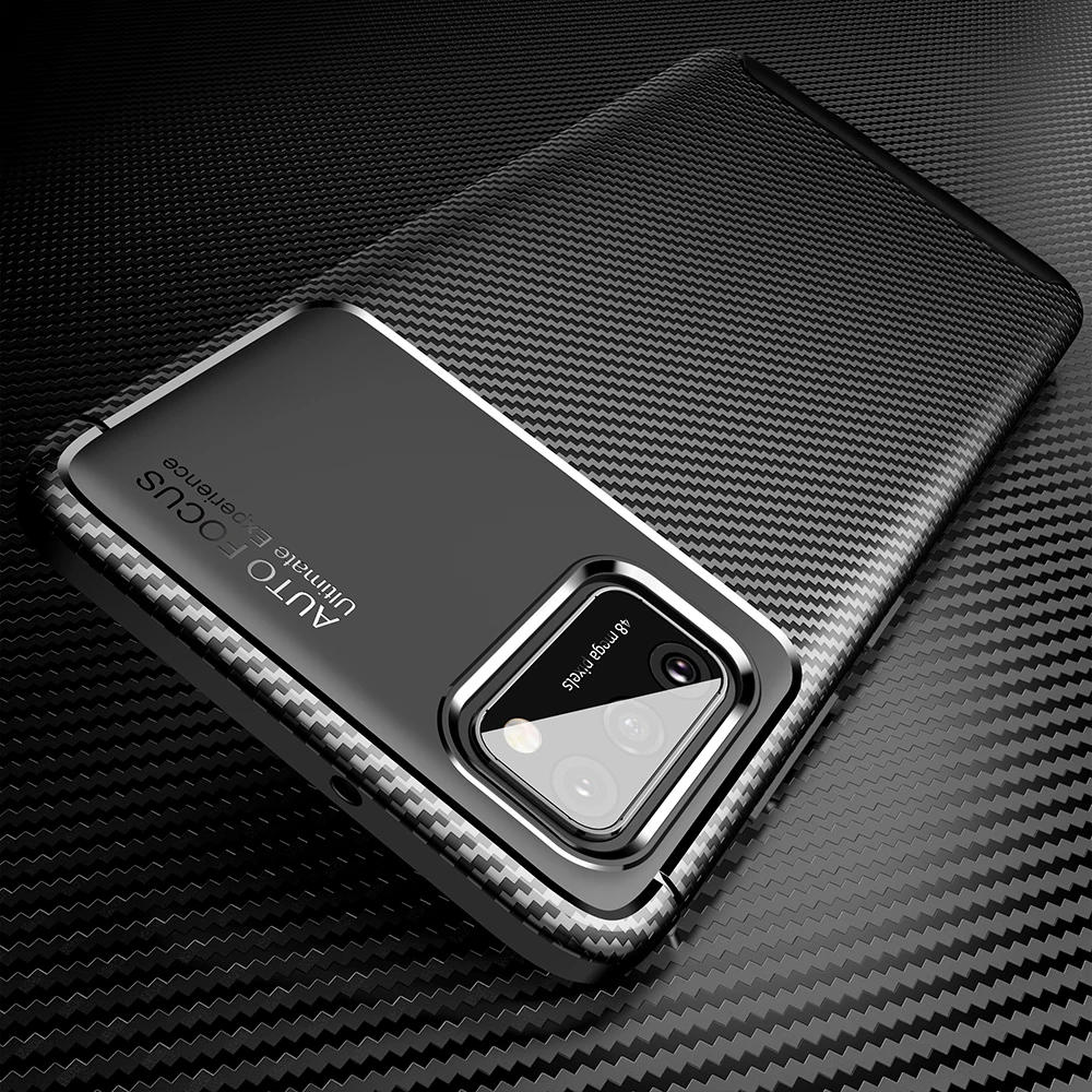 

Мягкий ударопрочный чехол A02s из углеродного волокна для Samsung Galaxy A02s, силиконовый чехол из ТПУ, мягкая задняя крышка для Samsung Galaxy A02s, чехол