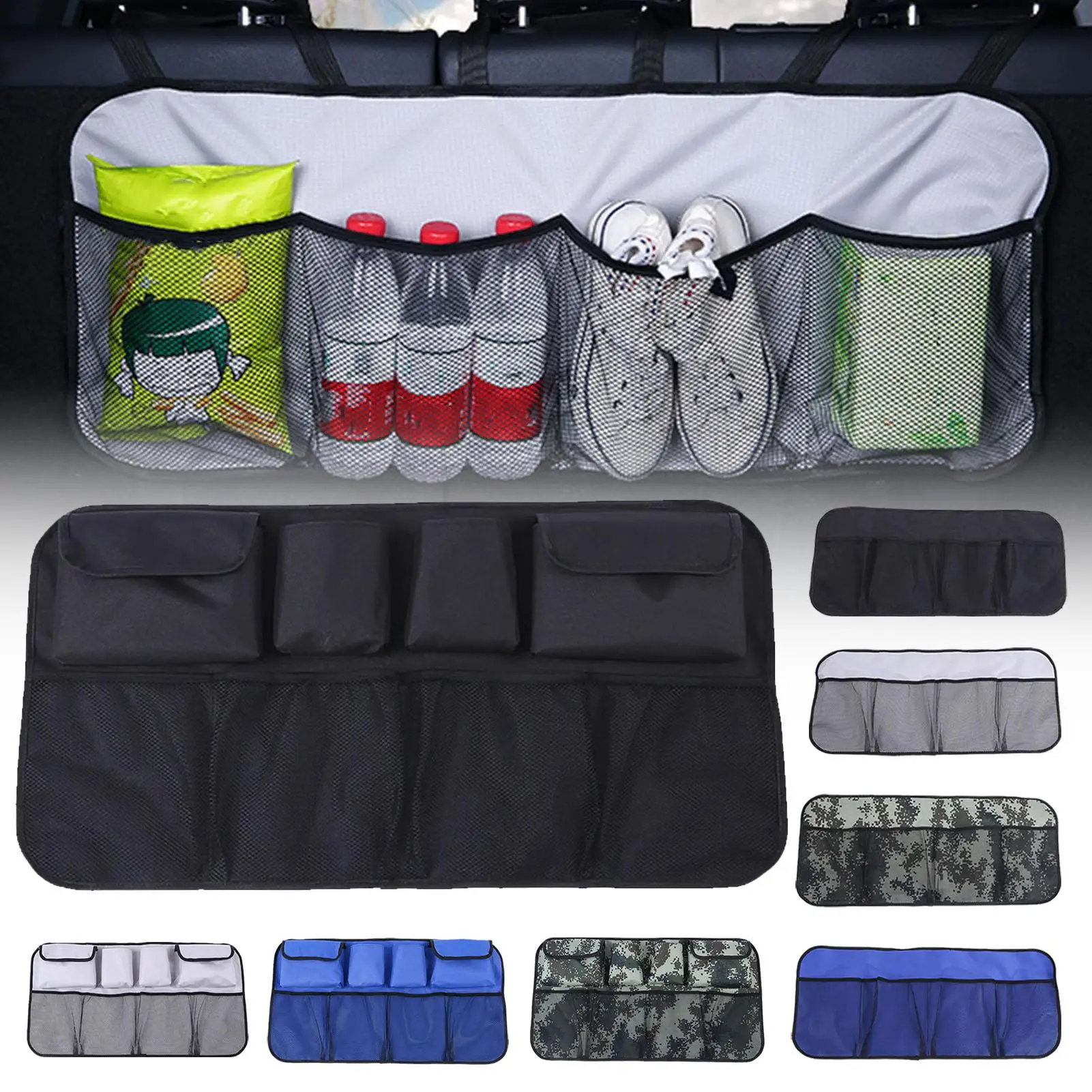 

Сумка-Органайзер на заднее сиденье автомобиля, водонепроницаемая сумка для хранения, сетчатые карманы для автомобиля