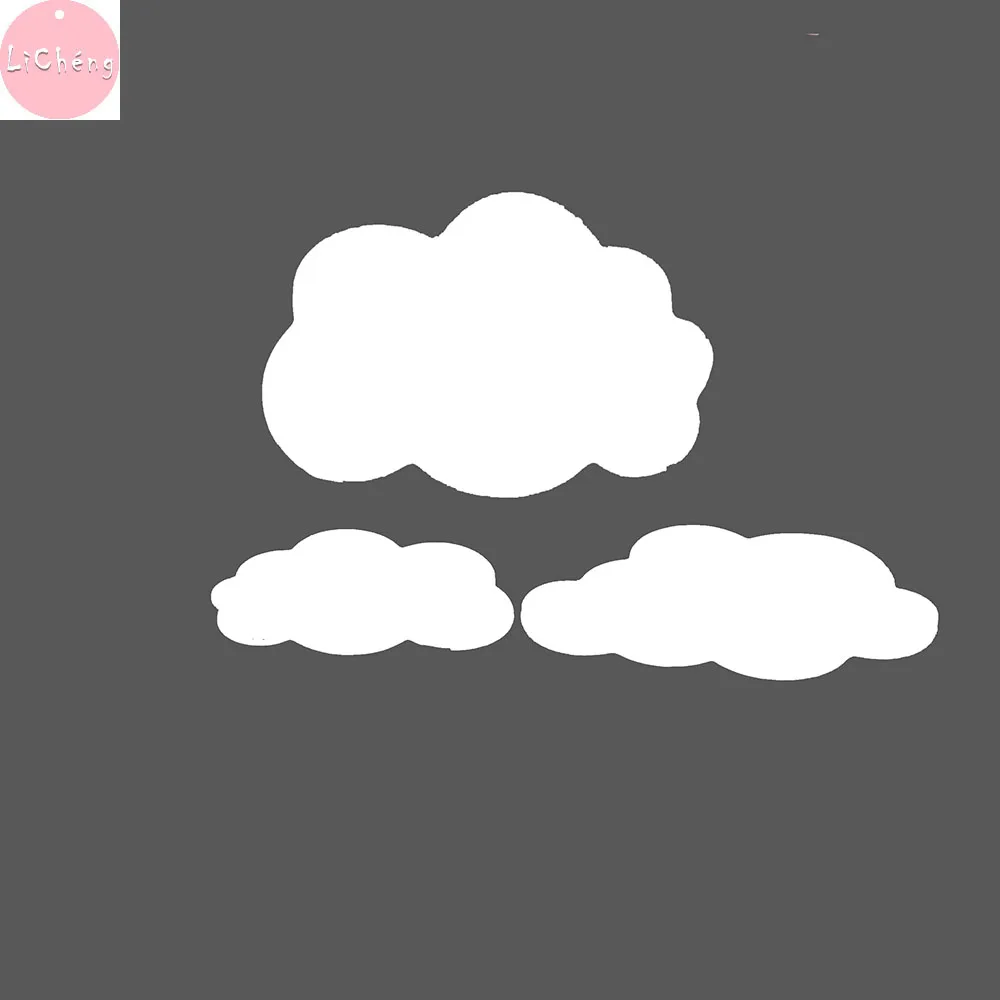 3 шт. облако умирает Скрапбукинг металлическое ремесло фото трафарет для альбома